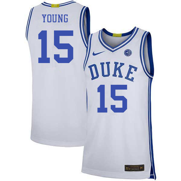 Duke Blue Devils #15 Ryan Young 2022-23 College Stitched Basketball Jerseys Sale-White